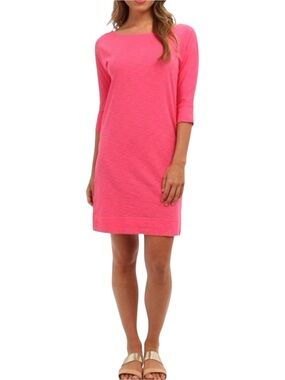 Lilly Pultizer Coral Red Pull Over Casual Summer Beach Vacation Preppy Dress M